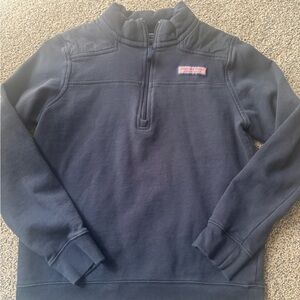 Vineyard Vines Navy Quarter-Zip Pullover Sweatshirt